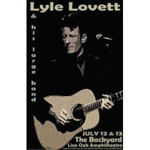  Lyle Lovett Austin Texas Concert Poster Country MINT