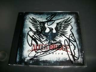 Alter Bridge Authentic Signed Cd Blackbird Mark Tremonti Myles Kennedy 