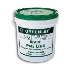 Greenlee 21482 NA Poly Line 6500 Long Yellow Poly Line with a Breaking 