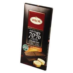 VALOR Dark Chocolate 70% w/Banana 17 Count  Grocery 