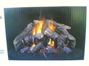 NIB: 24 Vented Natural Gas FIREPLACE LOGS    5 logs  
