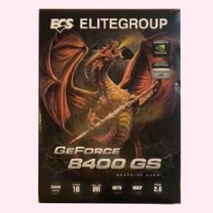  ECS GeFORCE 8400 GS PCI E Graphics Card   GEN2 CRT + HDTV 