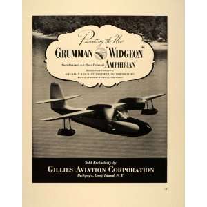 1940 Ad Grumman Widgeon Personal Amphibian Airplane   Original Print 