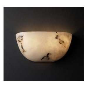  Faux Alabaster Wall Sconce Quarter Sphere: Home 