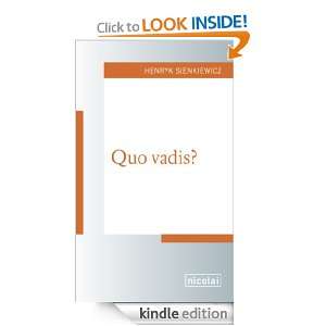 Quo Vadis (German Edition) Henryk Sienkiewicz  Kindle 