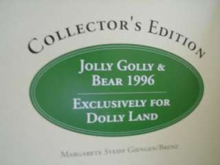 STEIFF JOLLY GOLLY & TEDDY LIMITED EDITION BOXED SET 1996  