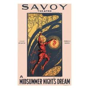 Midsummer Nights Dream at the Savoy Theatre, c.1914 Giclee Poster 