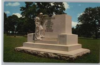 Postcard Andersonville Prison ParkMI Monument Georgia  
