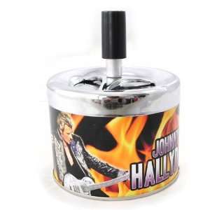  Metal ashtray Johnny Hallyday guitar.: Home & Kitchen