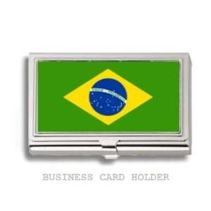  Brazil Brazilian Brasil Flag Business Card Holder Case 