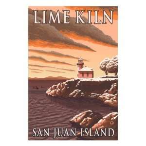  Lime Kiln Lighthouse   San Juan Island, WA Snow Version 