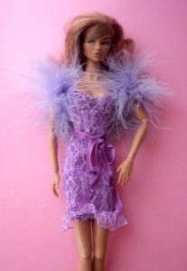 Amethyst Birthstone Barbie Fashion Dress~Fit Royalty  