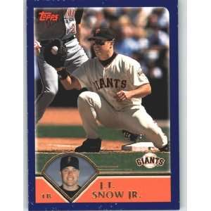 2003 Topps # 158 J.T. Snow San Francisco Giants Baseball 