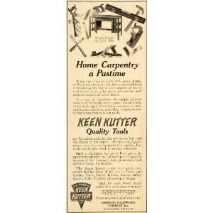  1911 Ad Carpentry Tools Keen Kutter Antique Tools Drill 