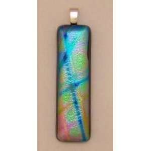  Pastel Shimmer Dichroic Art Glass Pendant: Everything Else