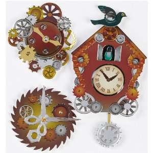  Jolees Boutique Steampunk Coo Coo Clocks Dimensional 