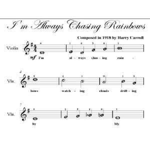  Im Always Chasing Rainbows Easy Violin Sheet Music Harry 