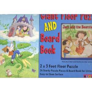   Jack and the Beanstalk Giant Floor Puzzle and Board Book Toys & Games