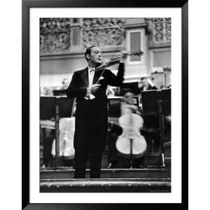  Violin Virtuoso Jascha Heifetz with Violin and Bow During 