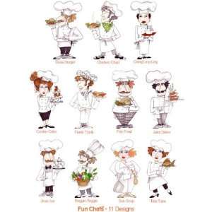  Fun Chefs by Loralie Designs Embroidery Designs on CD 
