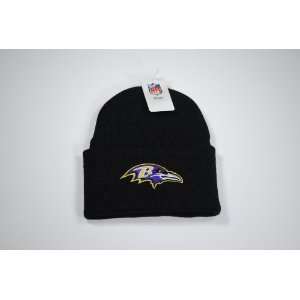  Baltimore Ravens Cuffed Black Beanie Winter Hat Cap 