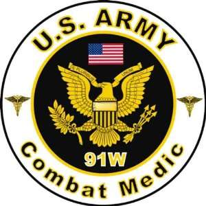  United States Army MOS 91W Combat Medic Decal Sticker 5.5 