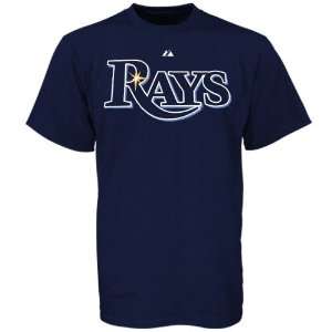    Tampa Bay Rays Wordmark Navy YOUTH T Shirt: Sports & Outdoors
