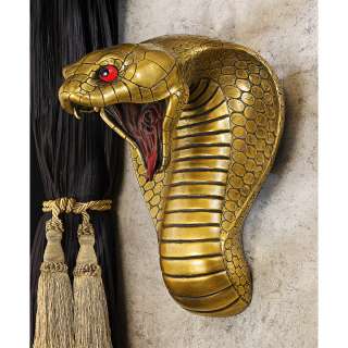 16 Ancient Egyptian Cobra Goddess Wall Sculpture Snake Statue Decor 