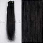20 7pcs 70g REAL REMY HUMAN HAIR CLIP IN EXTENSIONS #1
