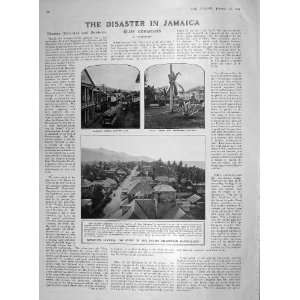  1907 JAMAICA KINGSTON EARTHQUAKE CLARIDGES HOTEL LONDON 
