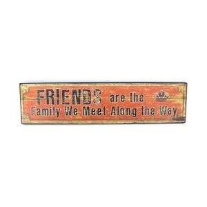    Home Decorations sign friends 20lx5h wood