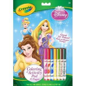  Crayola Disney Princess Coloring and Activity Book with 