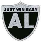 Oakland Raiders Al Davis Just Win Baby Memorial Patch