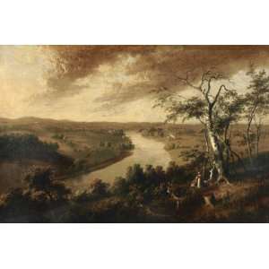   Thomas Doughty   24 x 16 inches   Landscape with Curving River Home