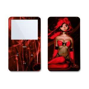 in the Pod   Red (Girl) Design Skin Decal Sticker for Apple iPod video 