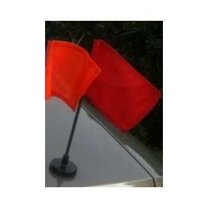  Red Assembly Line with Black Magnetic Flag Pole 