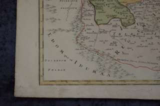 HOLY LAND ISRAEL PALESTINE COL MAP HOMANN 1720 #A249S  