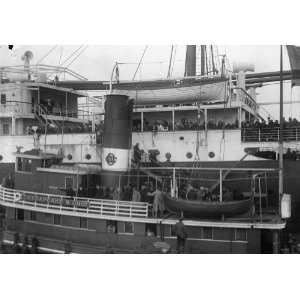 1915 photo EITEL FRIEDRICH, UNITED STATES NAVY. GERMAN SHIP TAKEN OVER 