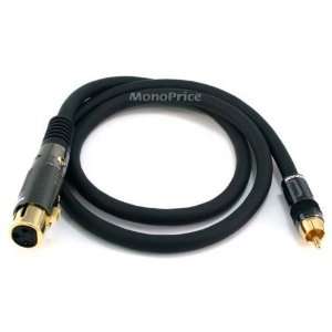 Premier Series XLR Female to RCA Male 16AWG Cable   Gold 