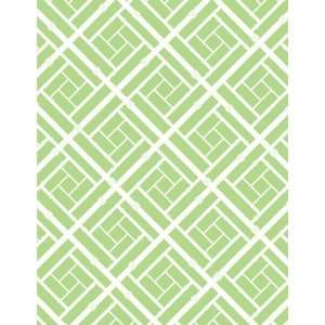   bamboo lattice green designer gift wrap paper: Kitchen & Dining