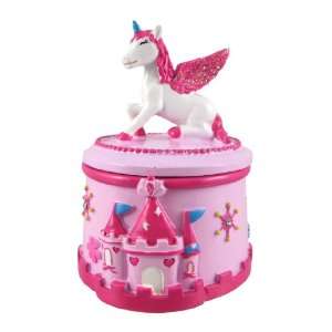  Pink Princess Castle and Unicorn Trinket Box: Home 