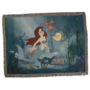  Disney Tapestry Throw Blanket   The Little Mermaid: Under the Sea 