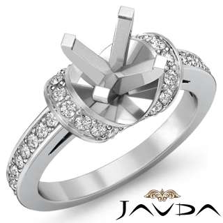 5Ct Antique Diamond Engagement Ring Semi Mount Platinum 950 (95% 