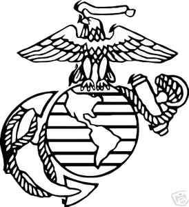 USMC united states marine corps vinyl decal sticker   army, navy 