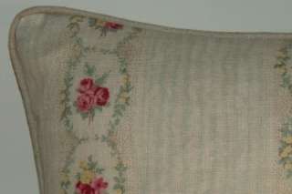   CAMEO ROSE Linen Vintage Cushion Pillow Cover   