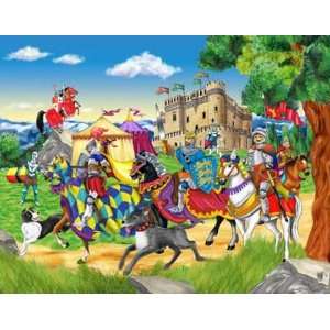  Riding with the King Puzzle + PAPO Knight Toys & Games