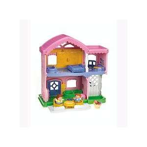  Fisher Price Little People Busy Day Home Pink: Toys 