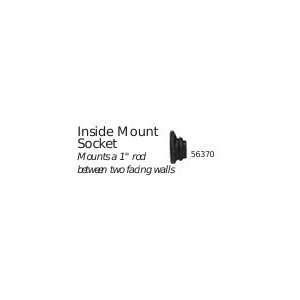   mount socket for 1 inch wrought iron curtain rod pole