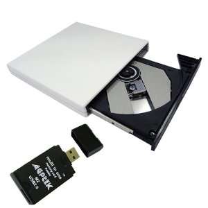  Slim External USB 2.0 CD ROM Drive for Samsung N120 12GBK 