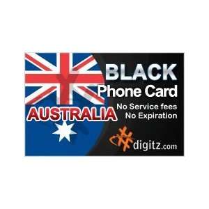  Australia prepaid phone card only $19.99!   Digitz BLACK 